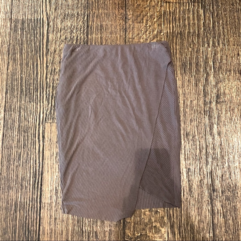 Mocha knit body in skirt